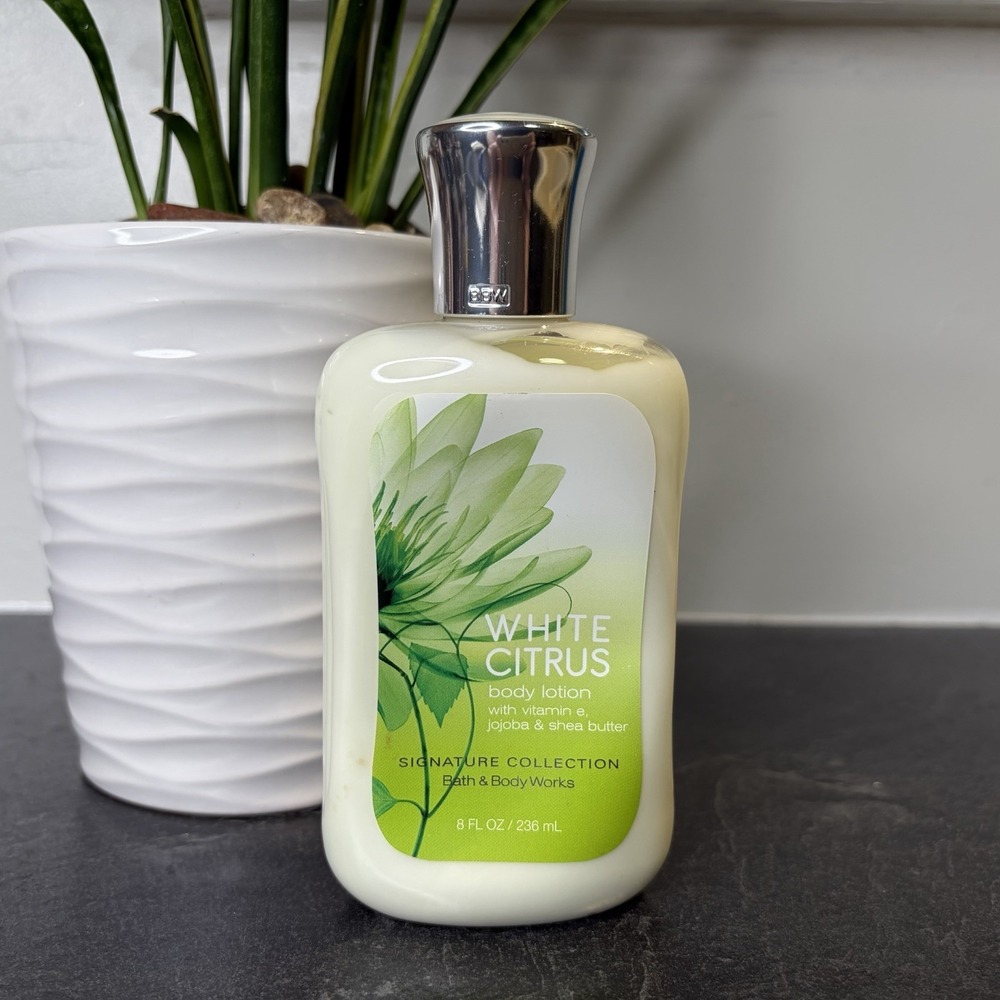 NEW Bath & Body Works SIGNITURE COLLECTION White Citrus Body Lotion 8 oz